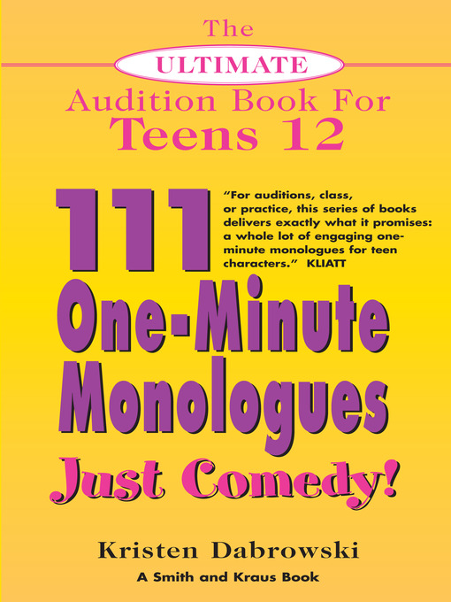 Cover image for The Ultimate Audition Book for Teens, Volume 12
